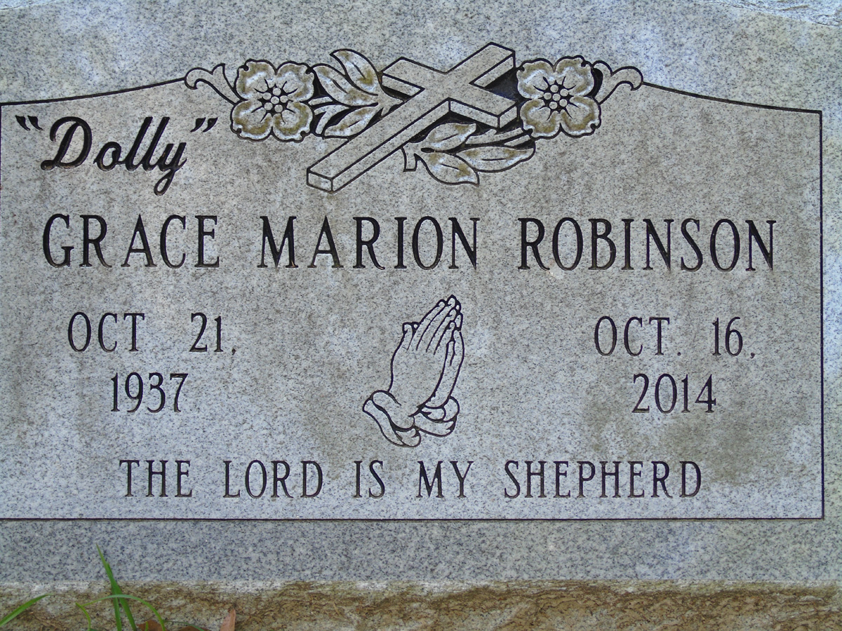 Headstone for Robinson, Grace 